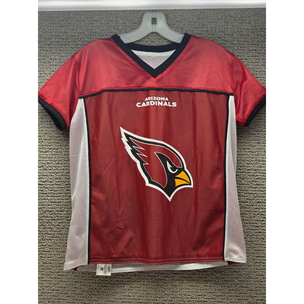 Arizona‎ Cardinals NFL Flag Football Jersey BDA Red White Youth Large Play60